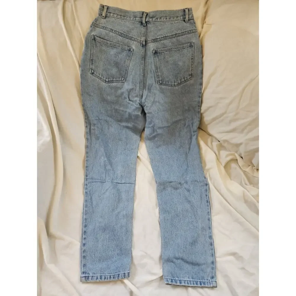 VTG 90s Telluride Clothing Co Carpenter Jeans Women 10 Medium Wash Baggy Wid - Picture 6 of 7